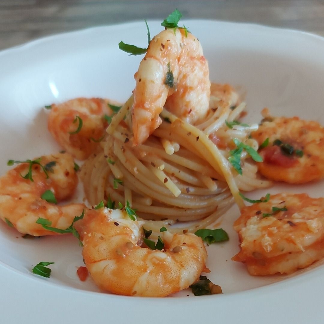 Spaghetti con mazzancolle