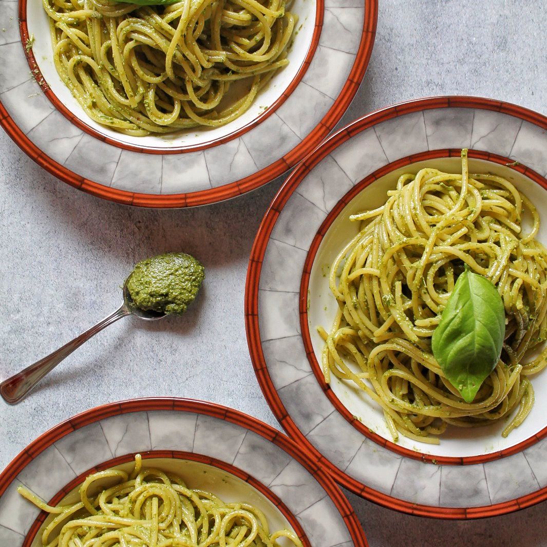 Pasta al pesto alla genovese