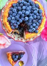 Ricetta New York Cheesecake con Coulis di Mirtilli