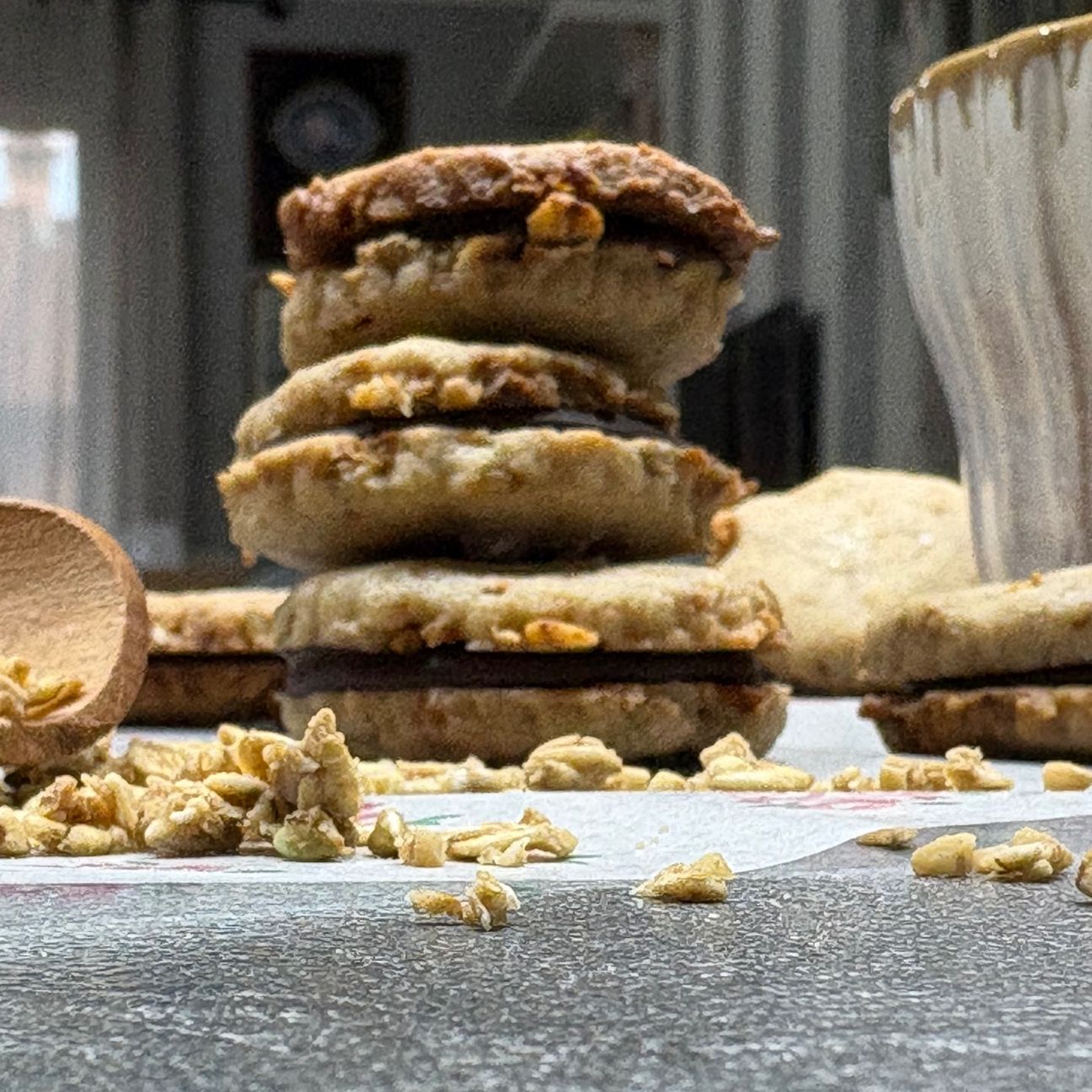 Cookies doppio con avena