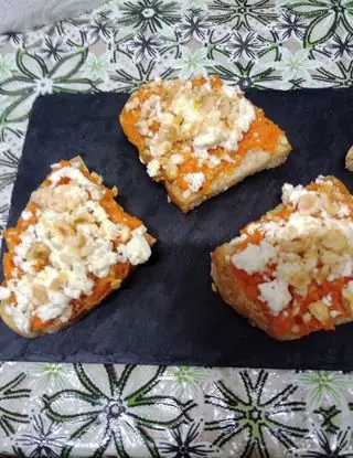 Ricetta Bruschetta zucca e feta di bencar62