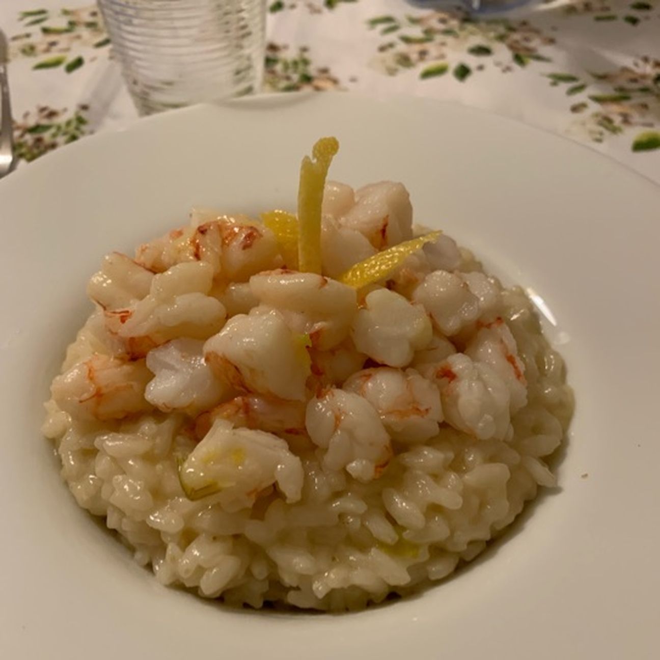 Risotto al limone con gamberi