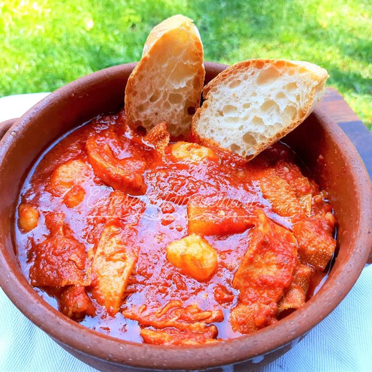 Trippa e patate alla Calabrese.