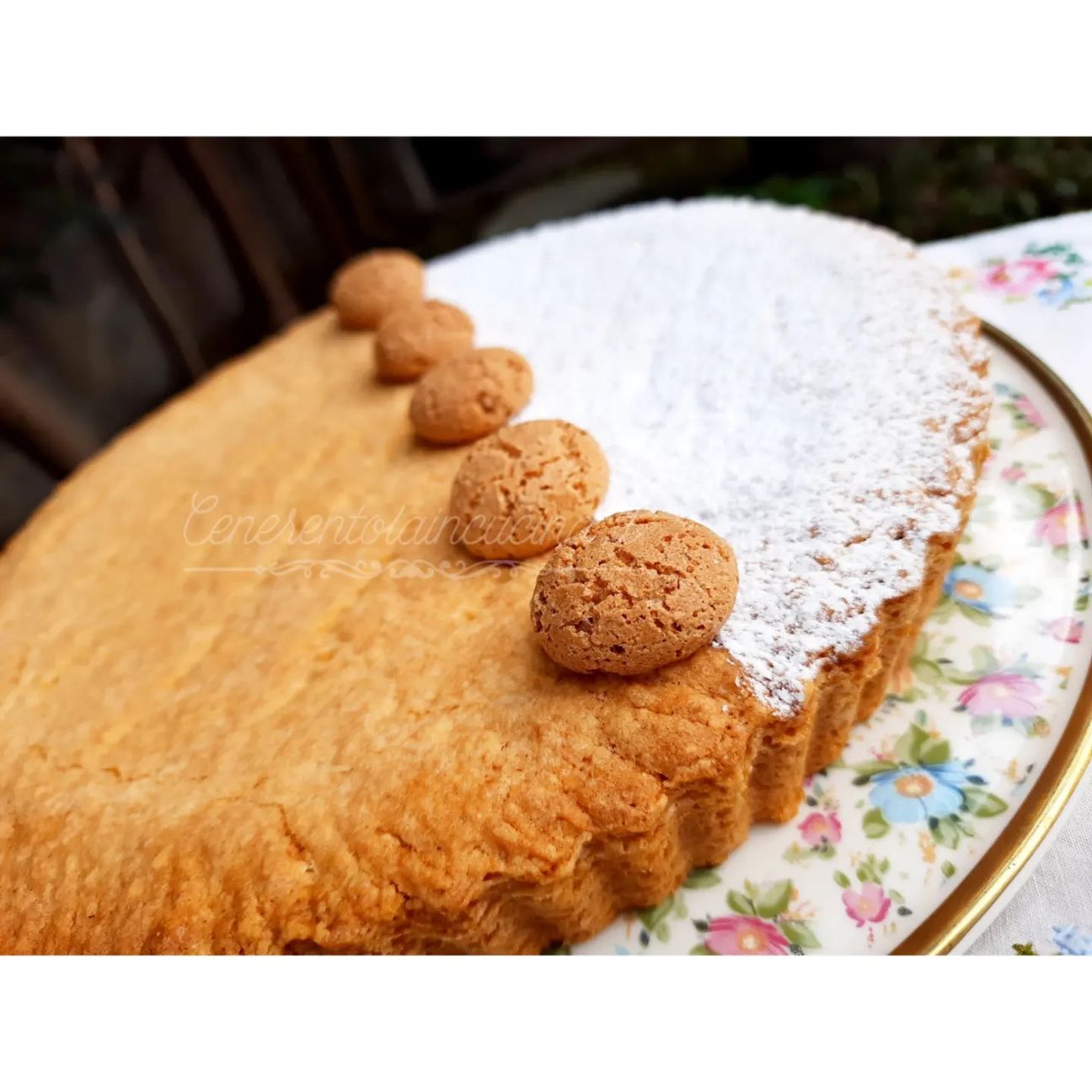 Crostata ricotta e amaretti.