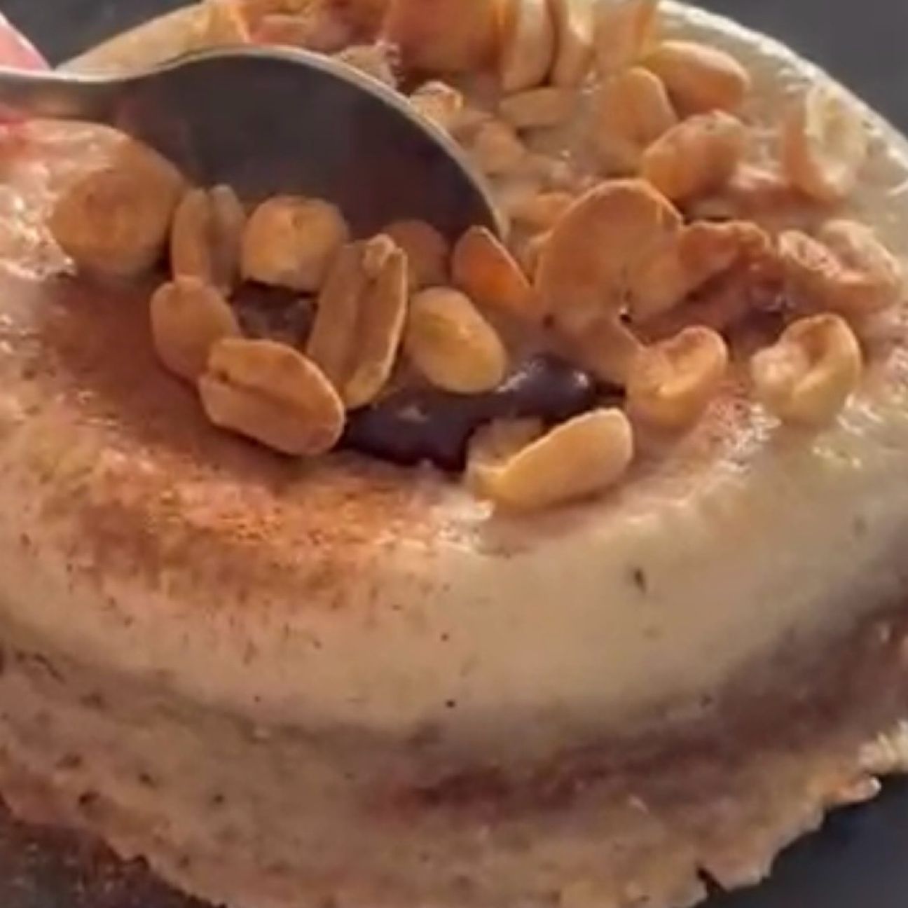 Tortino proteico avena e cuore caldo di cioccolato