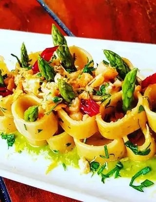 Ricetta Calamarata gamberoni e asparagi di danielemartano