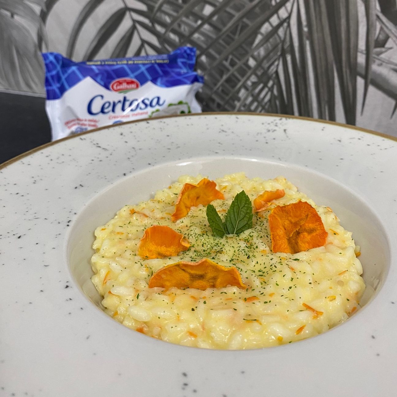 Risotto al pomodorino giallo e certosa 💛