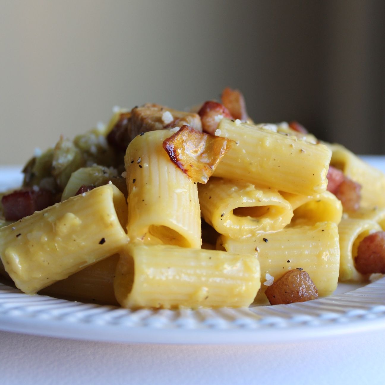 Carbonara ai carciofi 🤍