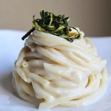 Ricetta Bucatini con fonduta e zucchine fritte 🍝 di Aliscookery