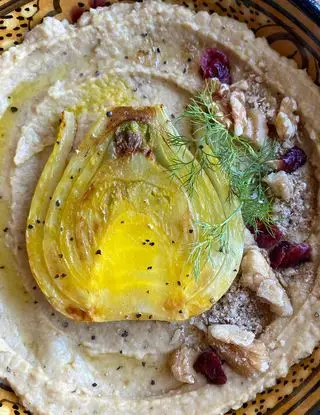 Ricetta Finocchi scottati allo zafferano e hummus 🤍💛 di Aliscookery