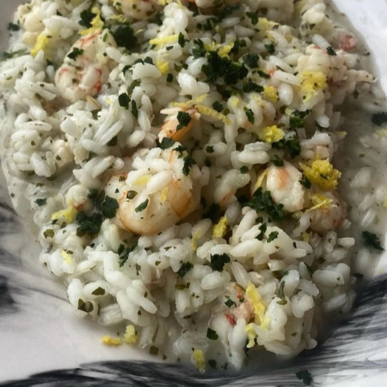 Risotto gamberetti e limone