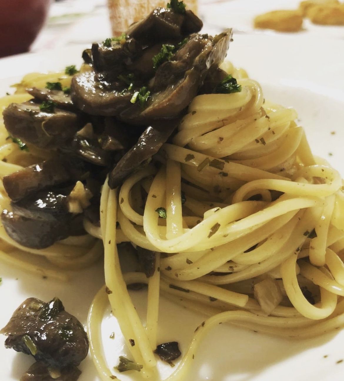 Linguine con i funghi