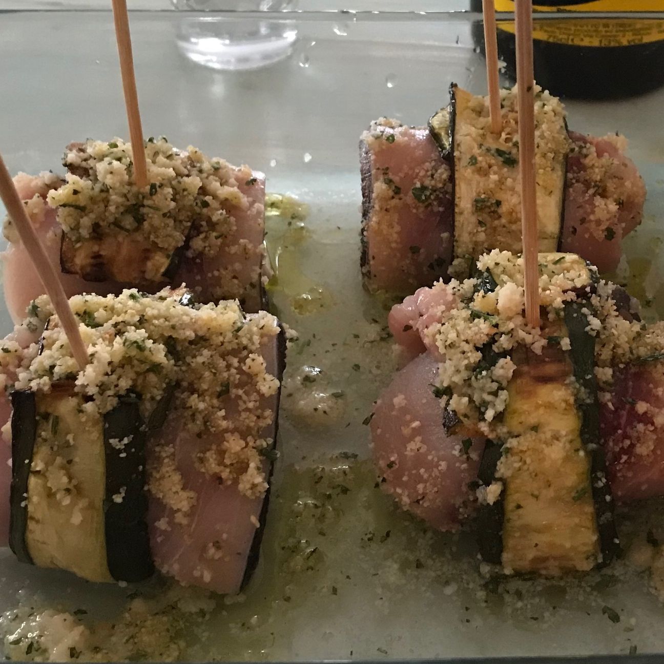 Involtini di pesce spada con zucchine grigliate