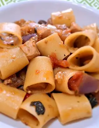 Ricetta Mezzi paccheri con melanzane e pesce spada di rdbcooking