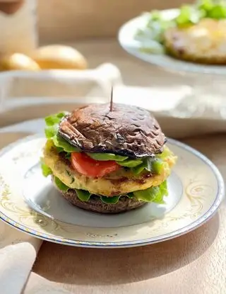 Ricetta Veg Burger Portobello allo zafferano di mara_healthy_fit