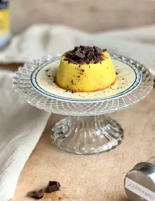 Ricetta DESSERT VANIGLIA E ZAFFERANO con scaglie di cioccolato extra fondente di mara_healthy_fit