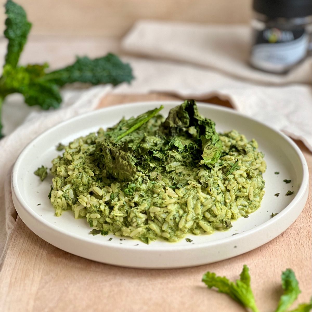 RISOTTO CREMA DI CAVOLO NERO E TOFU