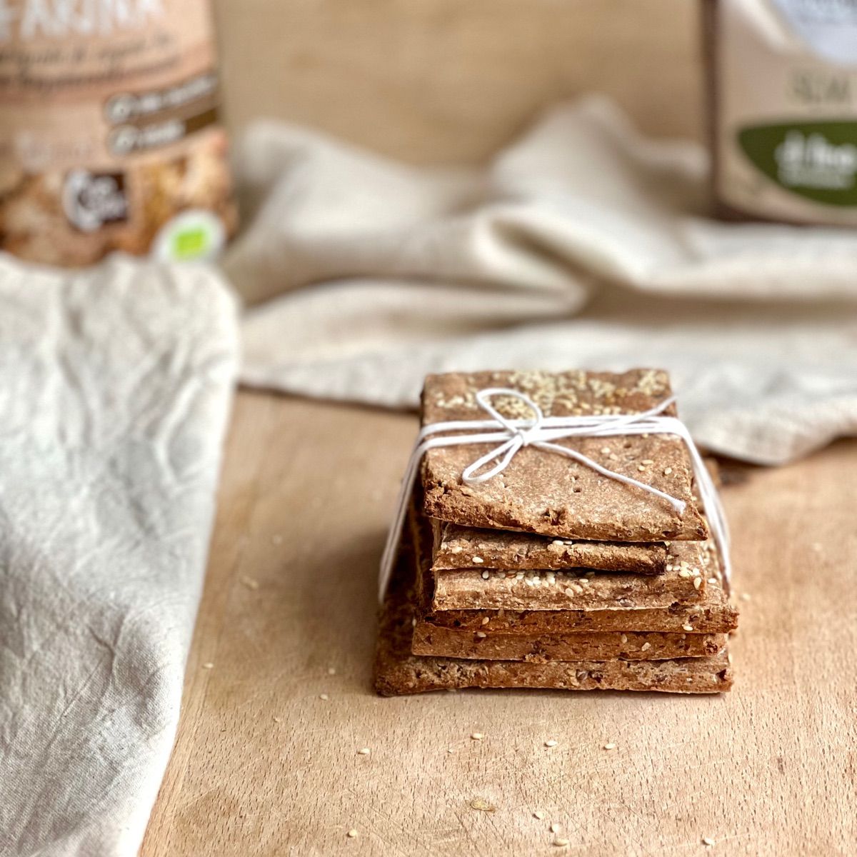 CRACKERS-WASA di Segale e semi di lino