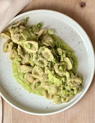 Ricetta ORECCHIETTE in crema di Asparagi, Fave & Piselli di mara_healthy_fit