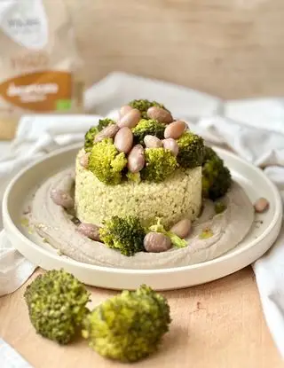 Copertina della ricetta SFORMATO DI MIGLIO ai Broccoli su crema di Borlotti di mara_healthy_fit