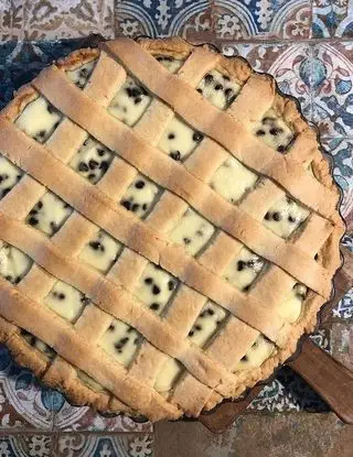 Ricetta Crostata con ricotta e gocce di cioccolato di lucretiadeluca06