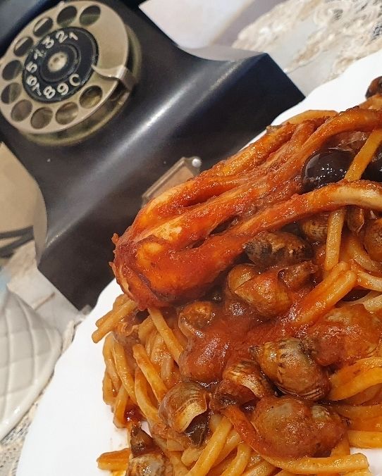Spaghetti 🍝 Maruzzielli e Moscardini