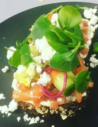 Ricetta Bruschetta di salmone affumicato su soda bread( pane irlandese) di GreekChef_in_Ireland