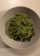 Ricetta Penne integrali con crema di broccoli, funghi e speck