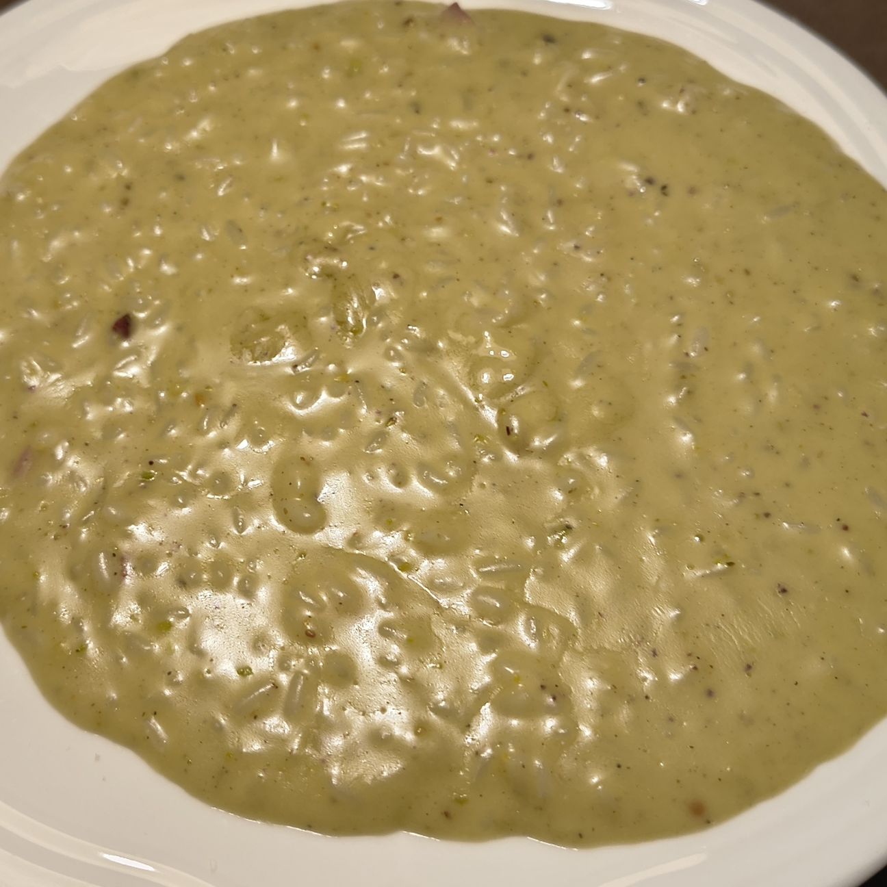Risotto speck e pistacchio