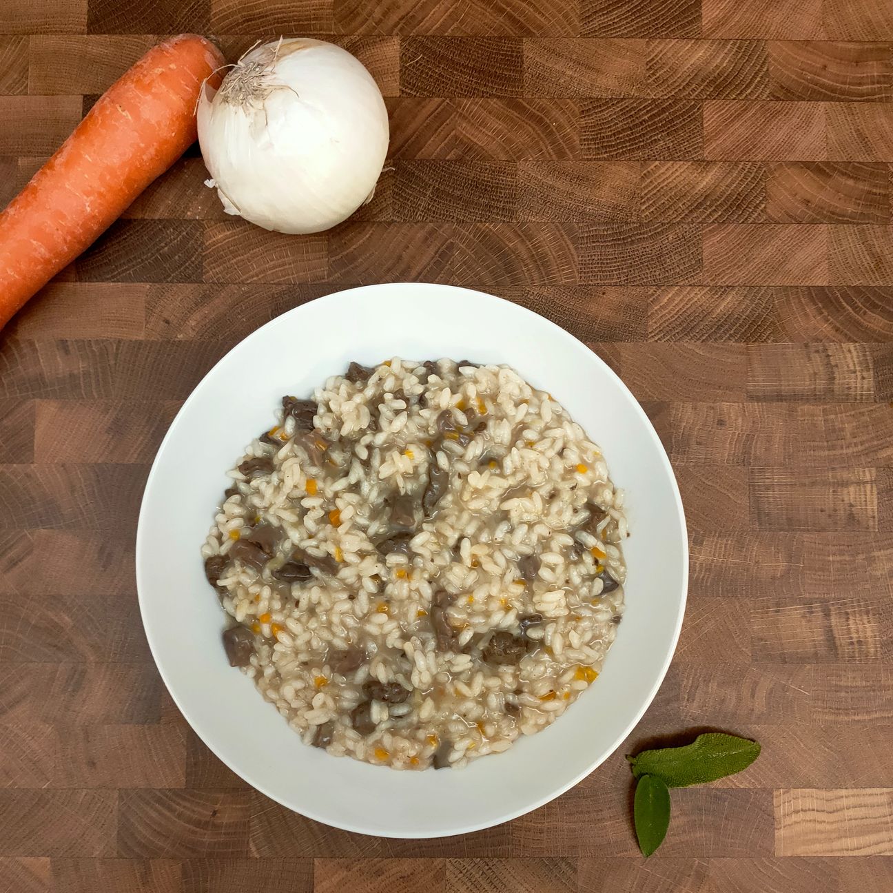 Risotto ai fegadini e durei