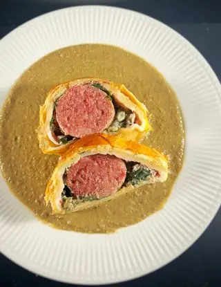 Ricetta Cotechino in Crosta su Crema di Lenticchie di renacooking