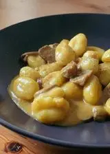 Ricetta Gnocchi con crema di zucca e funghi porcini