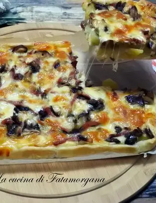 Ricetta Torta salata funghi, patate, speck e provola di lacucinadifatamorgana