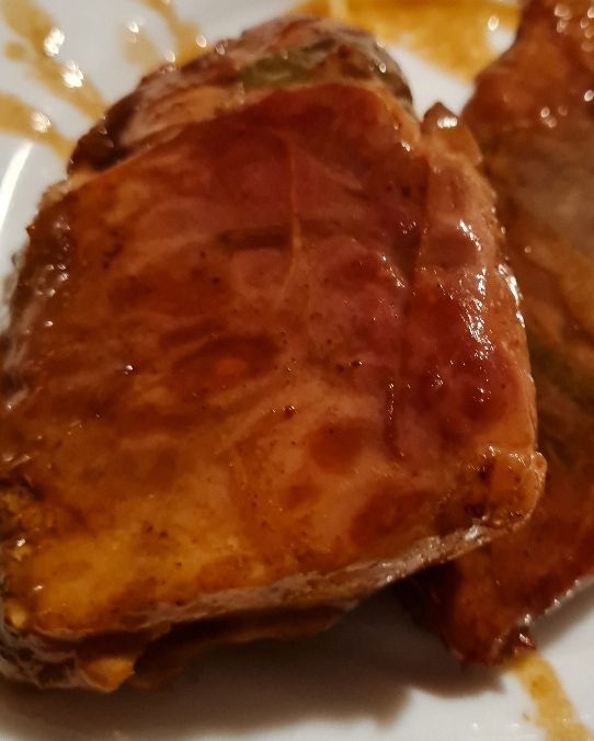 Ombrina alla saltimbocca con riduzione al marsala