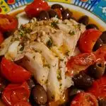 Ricetta Merluzzo con pomodorini e olive taggiasche