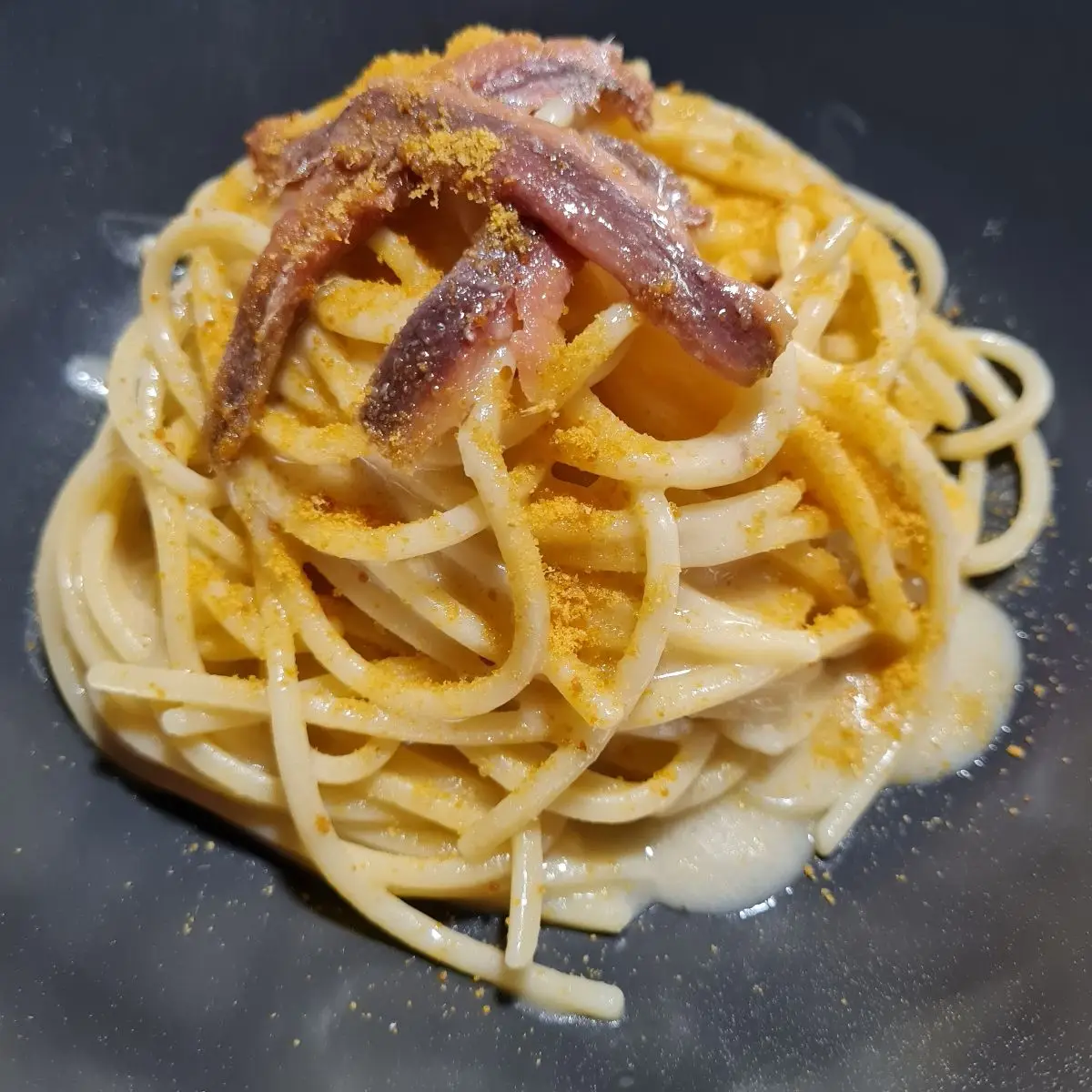 Ricetta Spaghettino burro e alici di lucamata