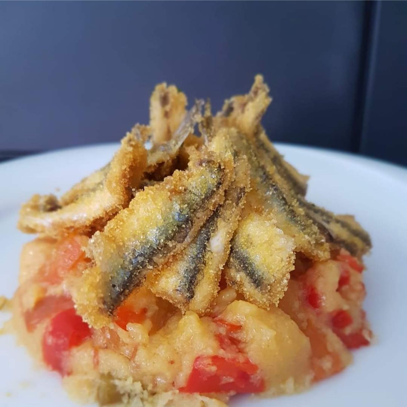 Tortino polenta e alici