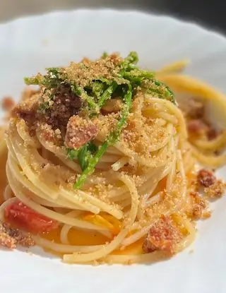 Ricetta Spaghettone ai 3 pomodori e asparago selvatico di andrea_c.