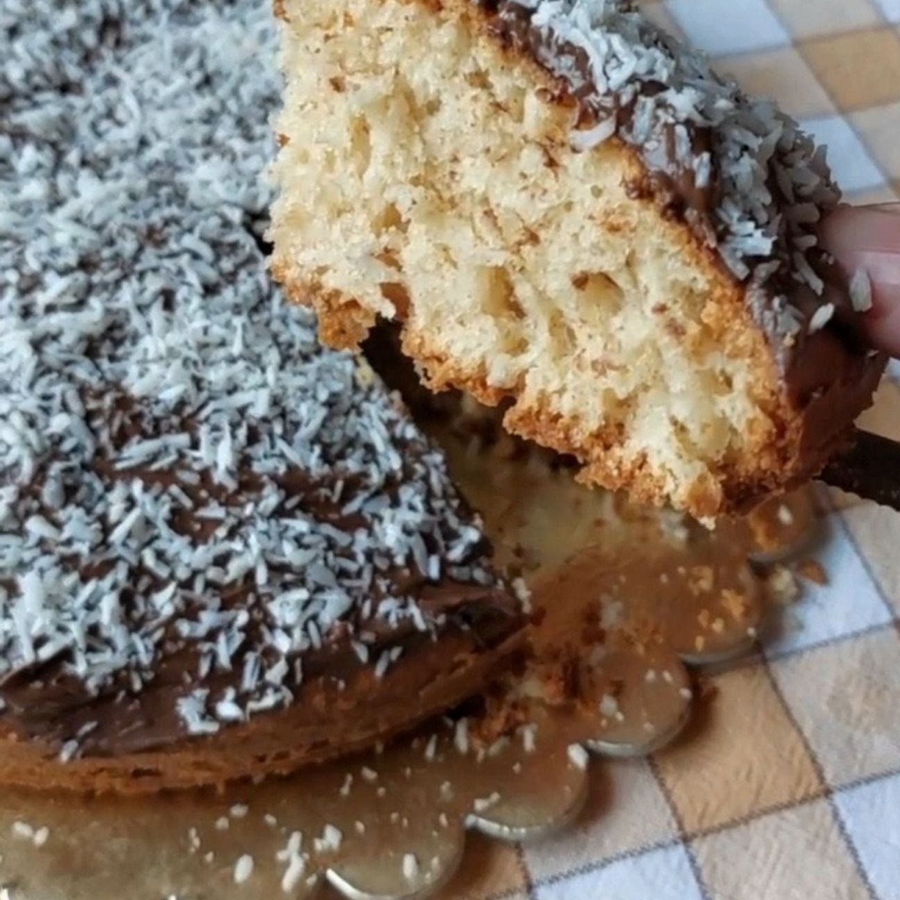 Torta cocco e farro