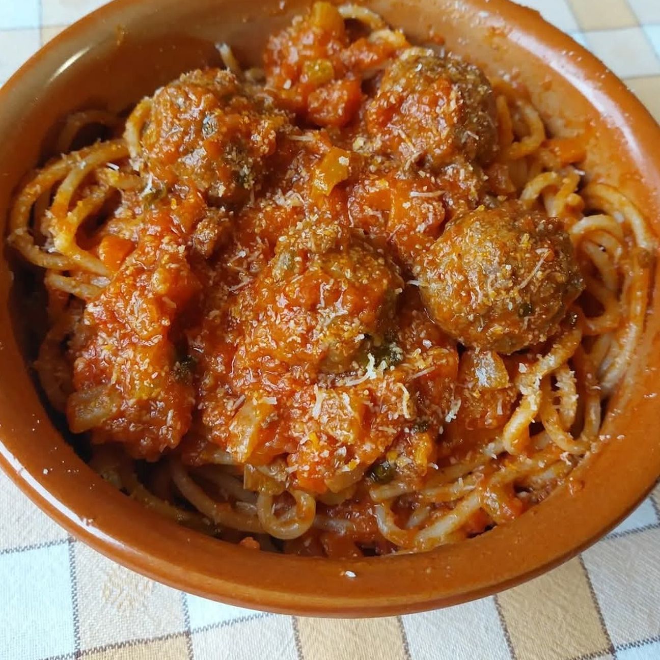 Spaghetti con polpette