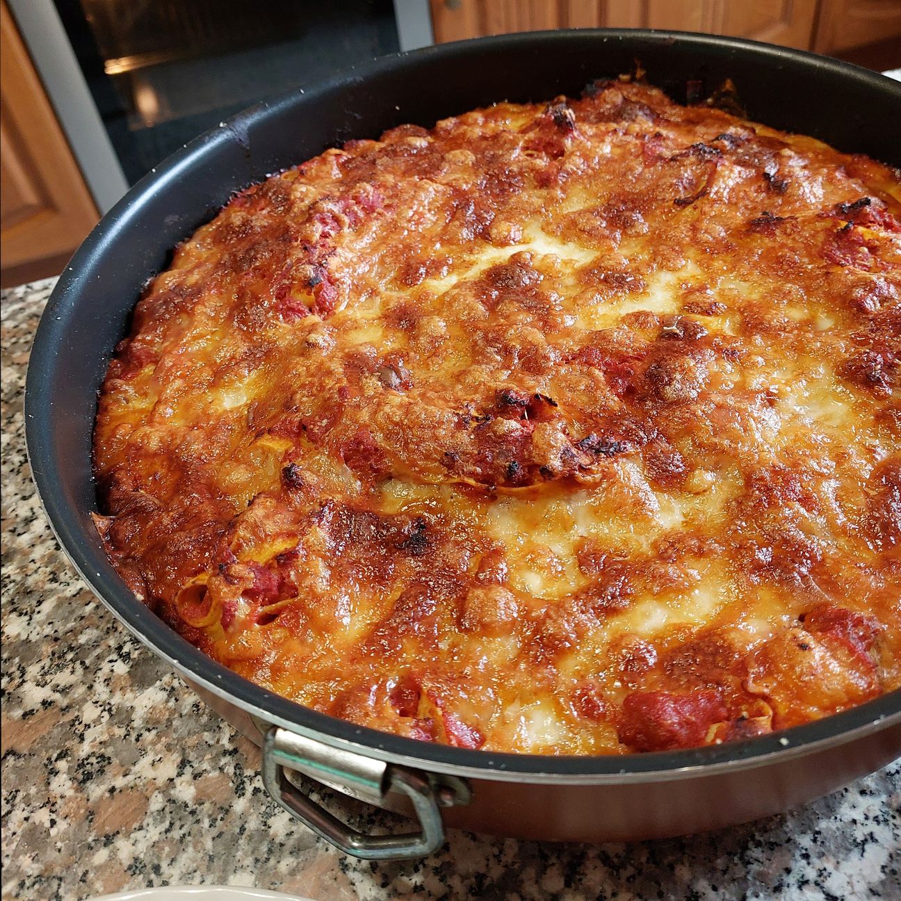 Nidi di tagliatelle al forno