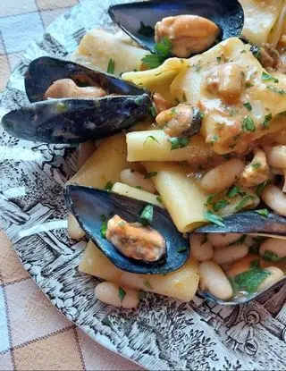Ricetta Paccheri con fagioli e cozze di limpiattatore