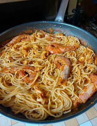Ricetta Spaghetti con sugo di Gamberi di limpiattatore