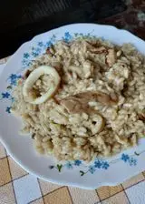 Ricetta Risotto con funghi porcini e calamari