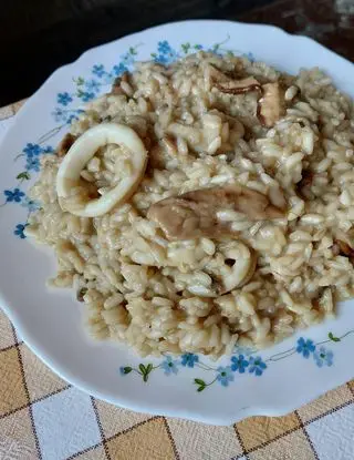 Ricetta Risotto con funghi porcini e calamari di limpiattatore