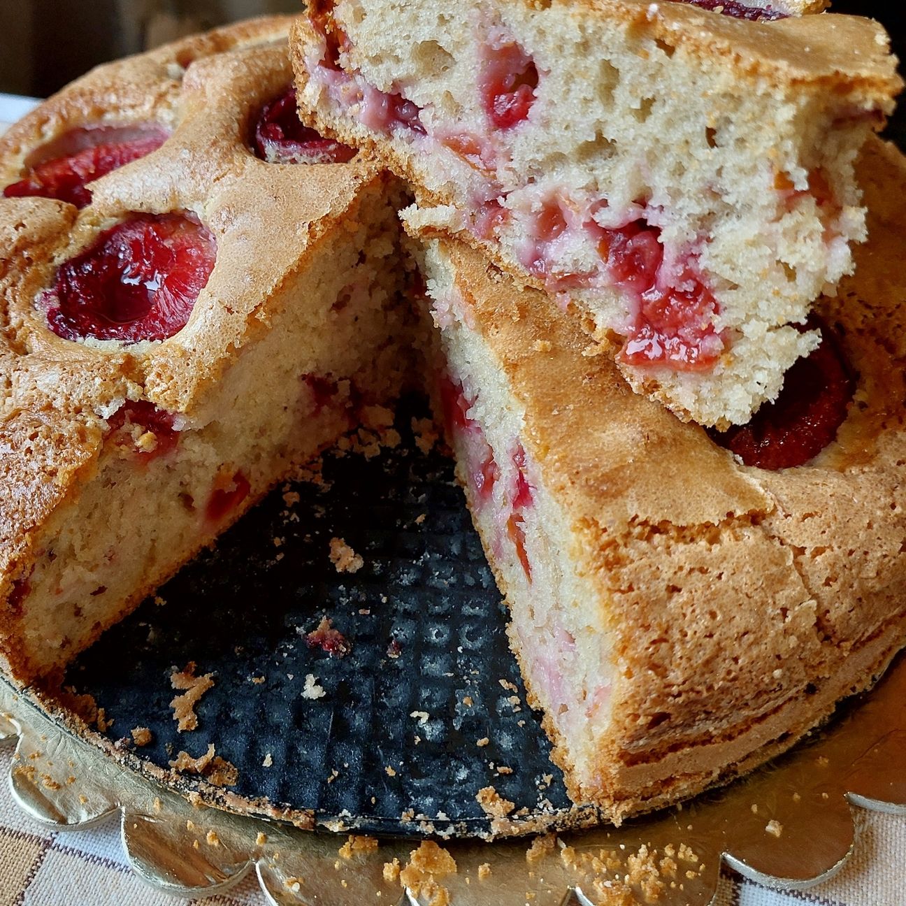 Torta soffice alle prugne