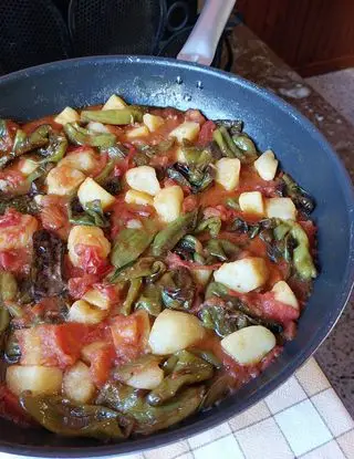 Ricetta Friggitelli con pomodoro e patate di limpiattatore