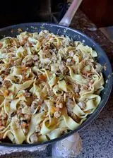 Ricetta Pappardelle con ragù bianco di porchetta