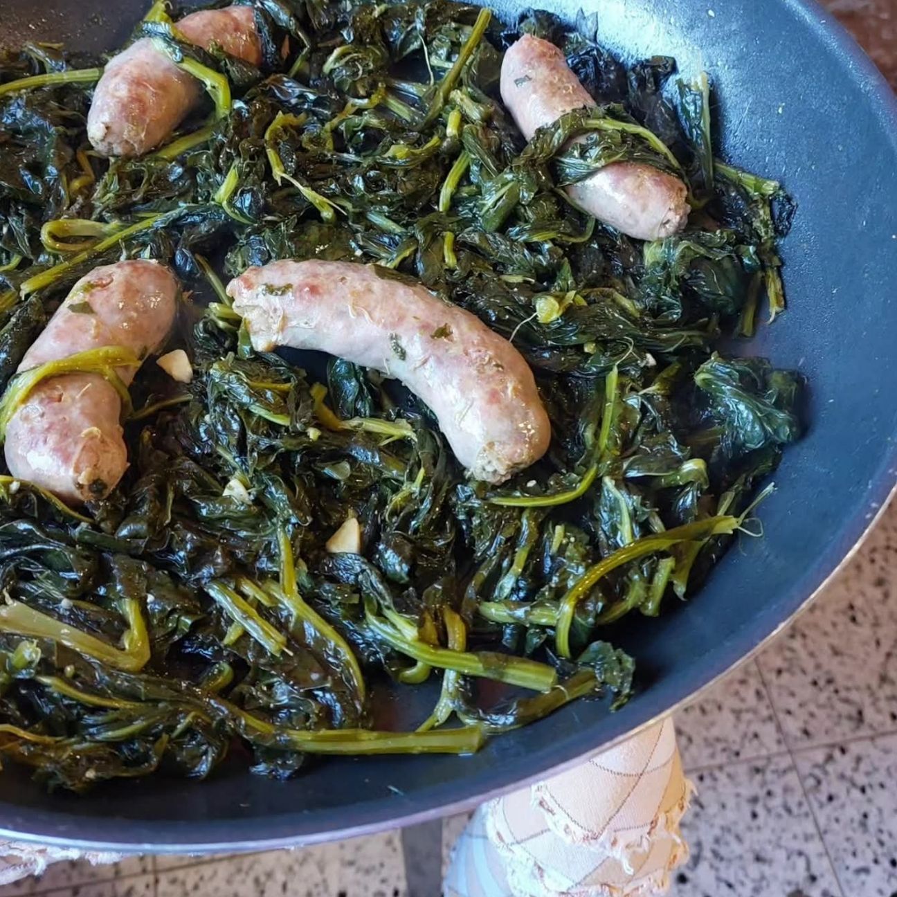 Friarielli e salsiccia