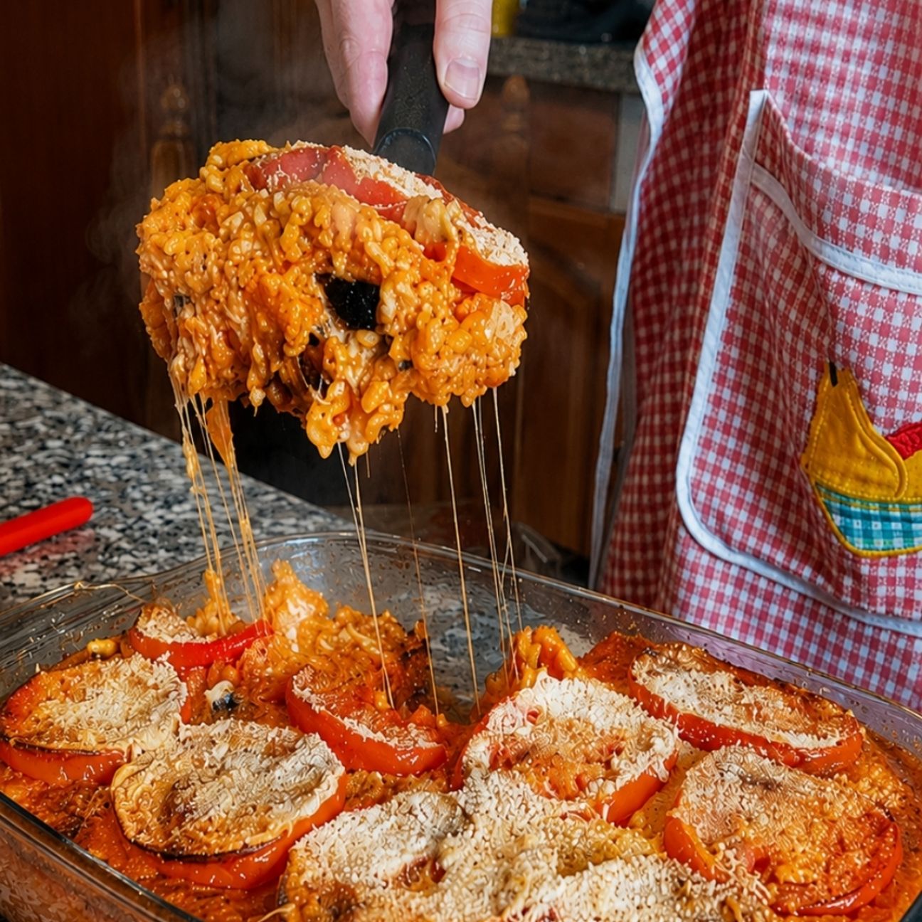 Sformato di riso con melanzane
